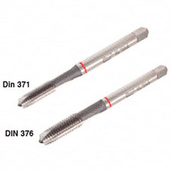 Iscar - M2.6x0.45 Metric Coarse 6H 3 Flute High Speed Steel Straight Flute Machine Tap - Plug, Right Hand Thread, 50mm OAL, 9mm Thread Length, Oversize - Exact Tooling