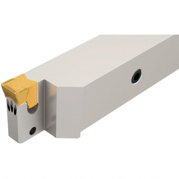 Iscar - External Thread, 0.98" Max Depth of Cut, 5.9" OAL, Left Hand Indexable Grooving Cutoff Toolholder - 1" Shank Height x 1" Shank Width, TAG.. Insert Style, TGBH Toolholder Style, Series Sumo-Grip - Exact Tooling
