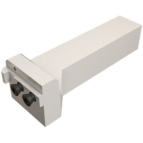 Iscar - External Thread, Left Hand Indexable Grooving Cutoff Toolholder - 25mm Shank Height x 25mm Shank Width, HAP Toolholder Style, Series Heliface - Exact Tooling