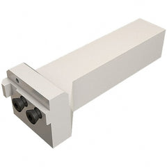 Iscar - External Thread, Left Hand Indexable Grooving Cutoff Toolholder - 25mm Shank Height x 25mm Shank Width, HAP Toolholder Style, Series Heliface - Exact Tooling