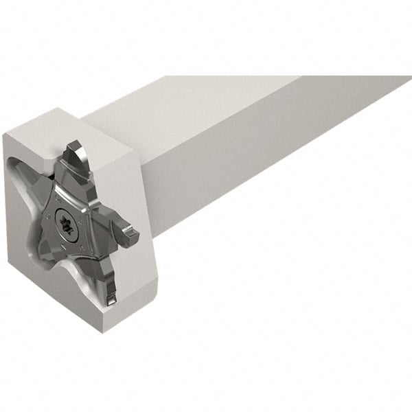 Iscar - External Thread, 0.197" Max Depth of Cut, 2.39mm Min Groove Width, 135mm OAL, Left Hand Indexable Grooving Cutoff Toolholder - 25mm Shank Height x 25mm Shank Width, PENTA 34F Insert Style, PCHPLS Toolholder Style, Series PentaCut - Exact Tooling