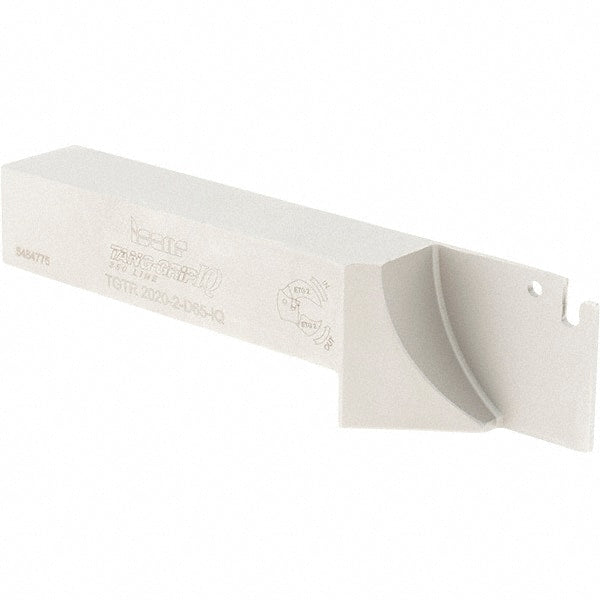 Iscar - External Thread, 1.2795" Max Depth of Cut, 1.65mm Min Groove Width, 125mm OAL, Right Hand Indexable Grooving Cutoff Toolholder - 20mm Shank Height x 20mm Shank Width, TAG Insert Style, TGT Toolholder Style, Series Tang-Grip - Exact Tooling