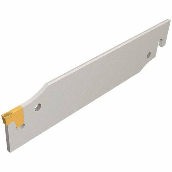 Iscar - External Thread, 1.2795" Max Depth of Cut, 1.65mm Min Groove Width, 125mm OAL, Left Hand Indexable Grooving Cutoff Toolholder - 20mm Shank Height x 20mm Shank Width, TAG Insert Style, TGT Toolholder Style, Series Tang-Grip - Exact Tooling