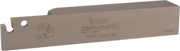 Iscar - External Thread, 1-1/2" Max Depth of Cut, 4.7mm Min Groove Width, 150.11mm OAL, Right Hand Indexable Grooving Cutoff Toolholder - 1" Shank Height x 1" Shank Width, TAG 5 Insert Style, TGT Toolholder Style, Series Tang-Grip - Exact Tooling