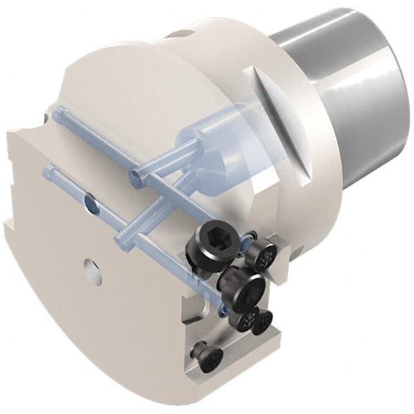 Iscar - 47mm Head Length, Modular Grooving Cutting Unit Head - System Size C5, Through Coolant, Series CAMFIX - Exact Tooling