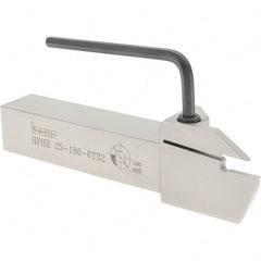 Iscar - HFH, External, Right Hand, 32mm Max Depth of Cut, 6mm Max Groove Width, Indexable Grooving Tool Holder - DGN.., GRIP, HFP.. Insert Compatibility, 25mm Shank Height, 25mm Shank Width, 150mm OAL - Exact Tooling