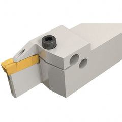 Iscar - GHD, External, Right Hand, 25mm Max Depth of Cut, 6.6 to 8.3mm Groove Width, Indexable Grooving Tool Holder - GDM.., GI.. Insert Compatibility, 32mm Shank Height, 32mm Shank Width, 170mm OAL, Through Coolant - Exact Tooling