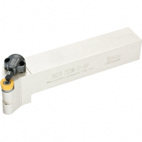 Iscar - SVJC, Right Hand Cut, 93° Lead Angle, 1" Shank Height x 1" Shank Width, Neutral Rake Indexable Turning Toolholder - 6" OAL, VC..33.. Insert Compatibility, Series Isoturn, JetHPLine - Exact Tooling