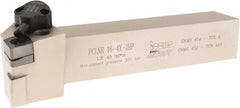 Iscar - PCLN, Right Hand Cut, 1" Shank Height x 1" Shank Width, Negative Rake Indexable Turning Toolholder - 6" OAL, CNMX Insert Compatibility, Series Heliturn - Exact Tooling