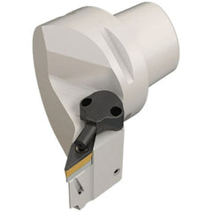 Iscar - Right Hand Cut, Size C6, VBMT & VC.. Insert Compatiblity, External Modular Turning & Profiling Cutting Unit Head - 45mm Ctr to Cutting Edge, 65mm Head Length, Through Coolant, Series Isoturn - Exact Tooling