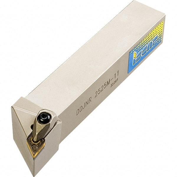 Iscar - PCLN, Left Hand Cut, 20mm Shank Height x 20mm Shank Width, Negative Rake Indexable Turning Toolholder - 125mm OAL, CNMX Insert Compatibility, Series Heliturn - Exact Tooling