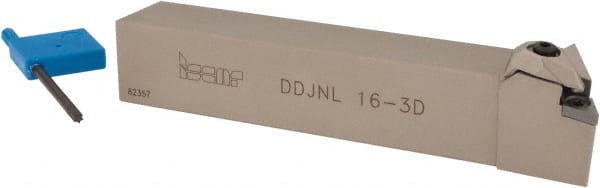 Iscar - DDJN, Left Hand Cut, 93° Lead Angle, 1" Shank Height x 1" Shank Width, Negative Rake Indexable Turning Toolholder - 6" OAL, DN.. Insert Compatibility, Series Isoturn - Exact Tooling