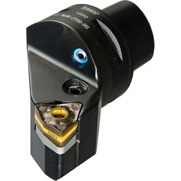 Iscar - Left Hand Cut, Size C5, WNMX Insert Compatiblity, External Modular Turning & Profiling Cutting Unit Head - 35mm Ctr to Cutting Edge, 60mm Head Length, Through Coolant, Series Heliturn - Exact Tooling