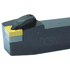 Iscar - DCBN, Right Hand Cut, 75° Lead Angle, 25mm Shank Height x 25mm Shank Width, Negative Rake Indexable Turning Toolholder - 150mm OAL, CN.. Insert Compatibility, Series Isoturn - Exact Tooling