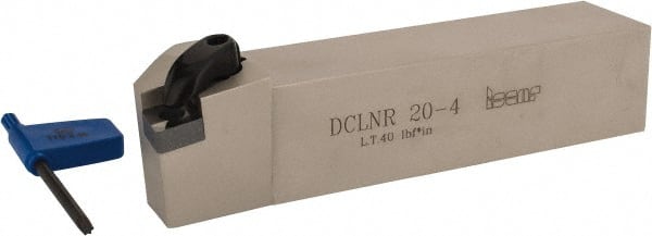 Iscar - DCLN, Right Hand Cut, 95° Lead Angle, 1-1/4" Shank Height x 1-1/4" Shank Width, Negative Rake Indexable Turning Toolholder - 6" OAL, CN..43. Insert Compatibility, Series Isoturn - Exact Tooling