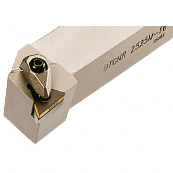 Iscar - DTGN, Right Hand Cut, 91° Lead Angle, 25mm Shank Height x 25mm Shank Width, Negative Rake Indexable Turning Toolholder - 150mm OAL, TN.. Insert Compatibility, Series Isoturn - Exact Tooling