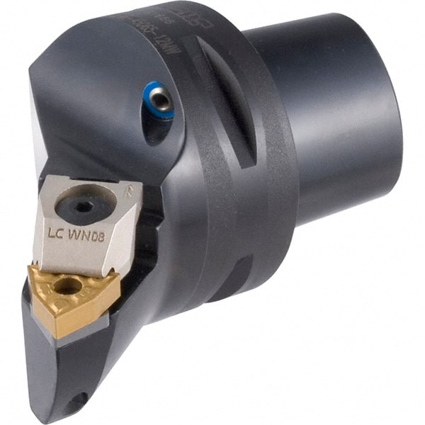 Iscar - Left Hand Cut, Size C6, WN.. Insert Compatiblity, External Modular Turning & Profiling Cutting Unit Head - 45mm Ctr to Cutting Edge, 65mm Head Length, Through Coolant, Series Multi-Wedge - Exact Tooling