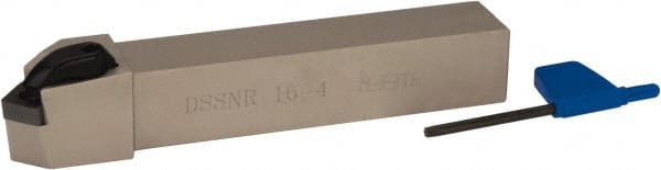 Iscar - DSSN, Right Hand Cut, 45° Lead Angle, 1" Shank Height x 1" Shank Width, Negative Rake Indexable Turning Toolholder - 6" OAL, SN..43. Insert Compatibility, Series Isoturn - Exact Tooling