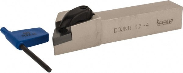 Iscar - DDJN, Right Hand Cut, 93° Lead Angle, 3/4" Shank Height x 3/4" Shank Width, Negative Rake Indexable Turning Toolholder - 4-1/2" OAL, DN..43. Insert Compatibility, Series Isoturn - Exact Tooling
