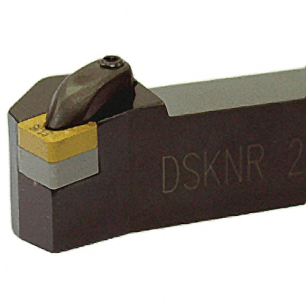 Iscar - DSKN, Right Hand Cut, 75° Lead Angle, 25mm Shank Height x 25mm Shank Width, Negative Rake Indexable Turning Toolholder - 150mm OAL, SN.. Insert Compatibility, Series Isoturn - Exact Tooling