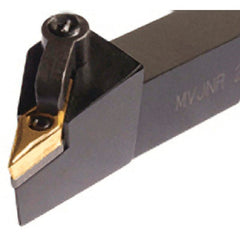 Iscar - MVJN, Left Hand Cut, 20mm Shank Height x 20mm Shank Width, Negative Rake Indexable Turning Toolholder - 125mm OAL, VN.. Insert Compatibility, Series Isoturn - Exact Tooling