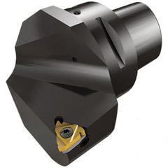 Iscar - Multiple Insert Styles, 50mm Head Length, Right Hand Cut, External Modular Threading Cutting Unit Head - System Size C4, 27mm Center to Cutting Edge, Series IscarThread - Exact Tooling