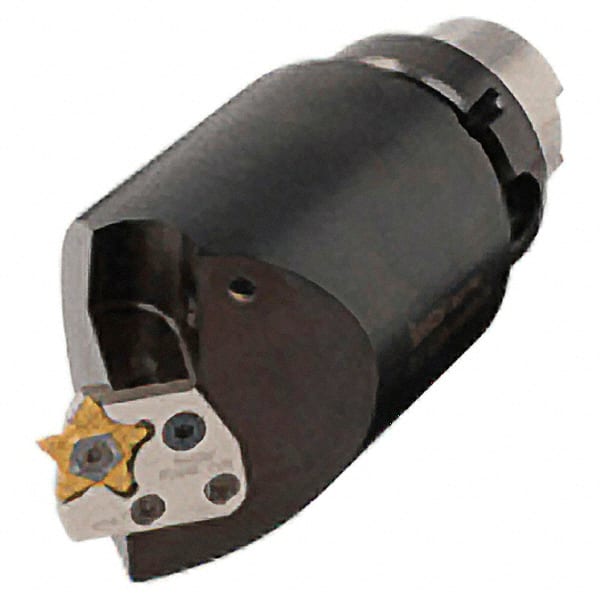 Iscar - 130mm Head Length, Modular Grooving Blade Holder Head - Right Hand Cut, System Size HSK A63WH, Through Coolant - Exact Tooling