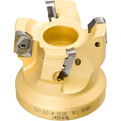 Iscar - Arbor Hole Connection, 0.118" Cutting Width, 14.8mm Depth of Cut, 63mm Cutter Diam, 22mm Hole Diam, 8 Tooth Indexable Slotting Cutter - SDN Toolholder, LNET Insert, Right Hand Cutting Direction - Exact Tooling