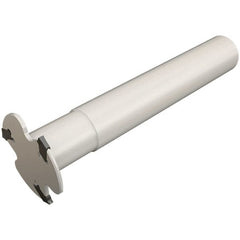 Iscar - Shank Connection, 0.059" Cutting Width, 11mm Depth of Cut, 40mm Cutter Diam, 4 Tooth Indexable Slotting Cutter - 0.63" Shank Diam, SGSF-W Toolholder, GSFN, GSFU Insert, Right Hand Cutting Direction - Exact Tooling