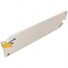 Iscar - Arbor Hole Connection, 0.106" Cutting Width, 20mm Depth of Cut, 100mm Cutter Diam, 22mm Hole Diam, 12 Tooth Indexable Slotting Cutter - SGSA Toolholder, GSAN 3 Insert, Right Hand Cutting Direction - Exact Tooling