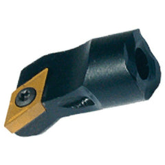 Iscar - Right Hand Cut, 20mm Min Bore Diam, Size E16 Carbide Modular Boring Cutting Unit Head - 29.70mm Max Bore Depth, Through Coolant, Compatible with DCET-WF, DCGT-AS, DCGW/DCMW-M2/S2 (CBN), DCMT-PF, DCMT/DCGT, DCMT/DCGT-SM - Exact Tooling