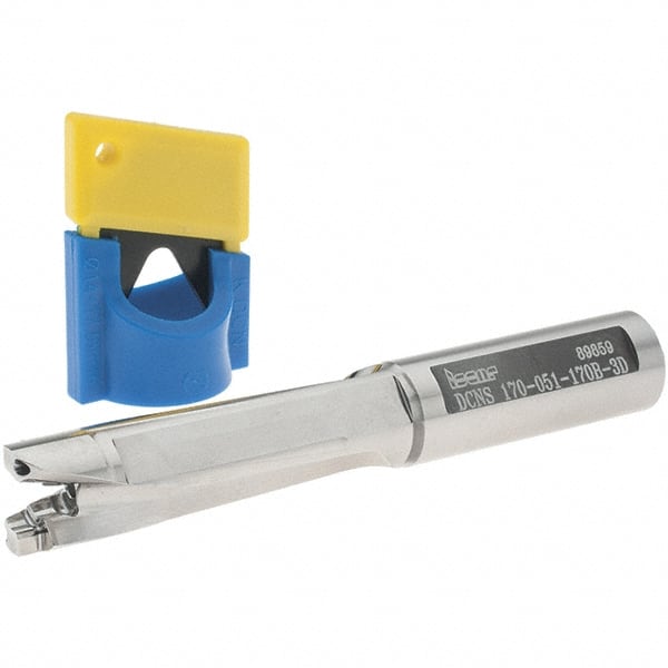 Iscar - 17mm to 17.9mm Diam, 3xD, 51mm Max Depth, 17mm Shank Diam, 119.9mm OAL, Replaceable-Tip Drill - FCP, ICK, ICK-2M, ICM, ICN, ICP, iCP-2M Insert, 17 Seat Size, 45390317 Toolholder, Series UniSumoCham - Exact Tooling