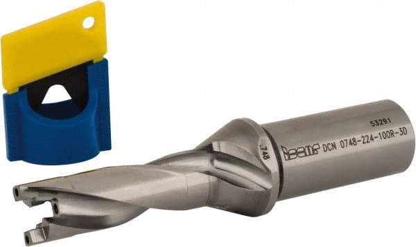 Iscar - 3/4" to 0.783" Diam, 3xD, 2.24" Max Depth, 1" Shank Diam, 5.63" OAL, Replaceable-Tip Drill - FCP, ICK, ICK-2M, ICM, ICN, ICP, iCP-2M Insert, 19 Seat Size, 45390721 Toolholder, Series SumoCham - Exact Tooling