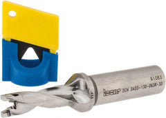 Iscar - 0.433" to 0.449" Diam, 3xD, 1.3" Max Depth, 5/8" Shank Diam, 3.84" OAL, Replaceable-Tip Drill - FCP, ICK, ICK-2M, ICM, ICN, ICP, iCP-2M Insert, 11 Seat Size, 45390838 Toolholder, Series SumoCham - Exact Tooling