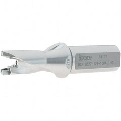 Iscar - 0.827" to 0.862" Diam, 1.5xD, 1.26" Max Depth, 1" Shank Diam, 4-3/4" OAL, Replaceable-Tip Drill - FCP, ICK, ICK-2M, ICM, ICN, ICP, iCP-2M Insert, 21 Seat Size, 45391356 Toolholder, Series SumoCham - Exact Tooling