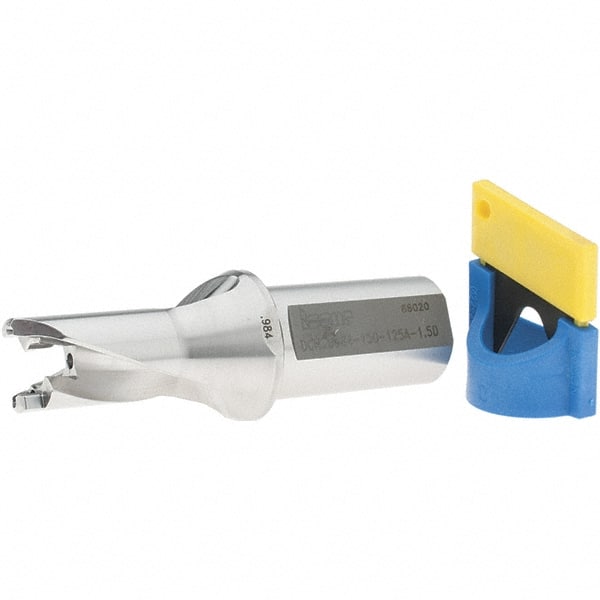 Iscar - 0.984" to 1.02" Diam, 1.5xD, 1-1/2" Max Depth, 1-1/4" Shank Diam, 5.39" OAL, Replaceable-Tip Drill - FCP, ICK, ICK-2M, ICM, ICN, ICP, iCP-2M Insert, 25 Seat Size, 45391380 Toolholder, Series SumoCham - Exact Tooling