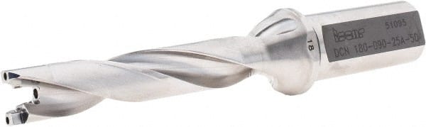 Iscar - 18mm to 18.9mm Diam, 5xD, 90mm Max Depth, 25mm Shank Diam, 174.5mm OAL, Replaceable-Tip Drill - FCP, ICK, ICK-2M, ICM, ICN, ICP, iCP-2M Insert, 18 Seat Size, 45392388 Toolholder, Series SumoCham - Exact Tooling