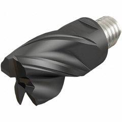 Iscar - MM EC-CF Grade IC908 Carbide End Milling Tip Insert - TiAlN Finish, 4 Flutes, 16mm Cutting Diam, 12mm Depth of Cut, 20.5mm Extension, 0.02" Cnr Rad, 38° Helix - Exact Tooling