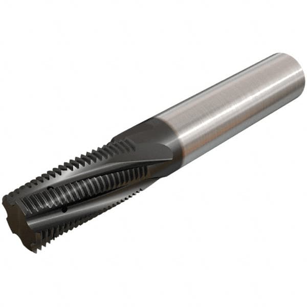 Iscar - M12x1.75 ISO, 0.3543" Cutting Diam, 3 Flute, Solid Carbide Helical Flute Thread Mill - Internal Thread, 28.9mm LOC, 73mm OAL, 10mm Shank Diam - Exact Tooling