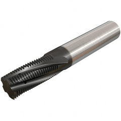 Iscar - M12x1.75 ISO, 0.3543" Cutting Diam, 3 Flute, Solid Carbide Helical Flute Thread Mill - Internal Thread, 28.9mm LOC, 73mm OAL, 10mm Shank Diam - Exact Tooling