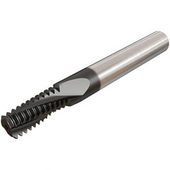 Iscar - M16x2.00 ISO, 0.4646" Cutting Diam, 4 Flute, Solid Carbide Helical Flute Thread Mill - Internal Thread, 39mm LOC, 105mm OAL, 12mm Shank Diam - Exact Tooling