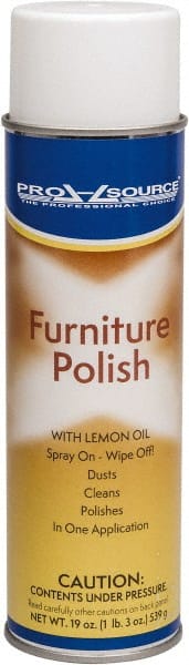 PRO-SOURCE - 19 Fluid Ounce Furniture Polish - Lemon Scent, Aerosol - Exact Tooling