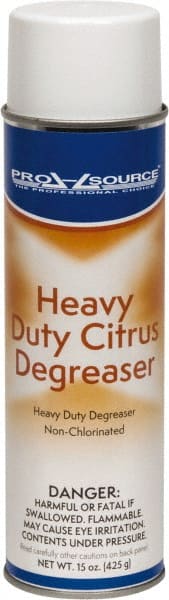 PRO-SOURCE - 15 oz Aerosol Cleaner/Degreaser - Aerosol, Nonchlorinated Solvent Cleaner, Citrus - Exact Tooling