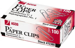ACCO - 1-3/8" Wide Paper Fastener - Silver - Exact Tooling
