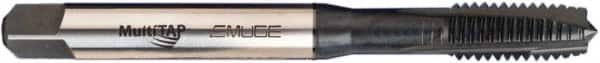 Emuge - M5x0.80 Metric Coarse, 3 Flute, Nitride/Oxide Finish, Vanadium High Speed Steel Spiral Point Tap - Plug Chamfer, Right Hand Thread, 70mm OAL, 6H Class of Fit - Exact Tooling