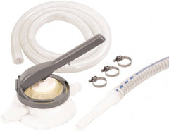 PRO-LUBE - 1" Outlet, 4.4 GPM, Food Grade PVC, Thermoplastic Polyurethane & Polyacetal Hand Operated Diaphragm Pump - For Aqueous Foods & Acidic Foods with pH <, 5 - Exact Tooling