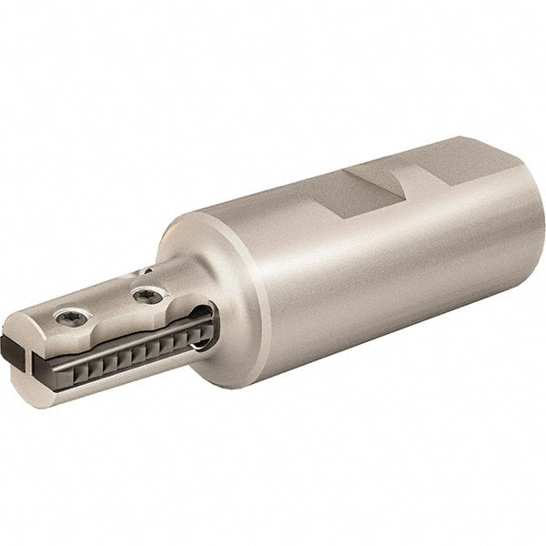 Vargus - 1.118" Cut Diam, 1.7" Max Depth of Cut, 1" Shank Diam, Internal/External Indexable Thread Mill - Insert Style 25S, 4 Inserts, Toolholder Style RTMNC, 4.094" OAL - Exact Tooling