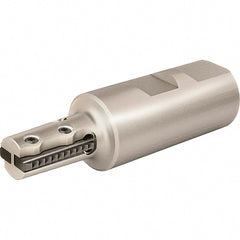 Vargus - 1.118" Cut Diam, 1.7" Max Depth of Cut, 1" Shank Diam, Internal/External Indexable Thread Mill - Insert Style 25S, 4 Inserts, Toolholder Style RTMNC, 4.094" OAL - Exact Tooling