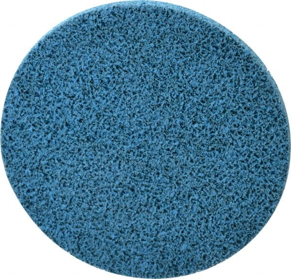 Norton - 3" Medium Grade Aluminum Oxide Deburring Disc - Quick Change Connection - Exact Tooling