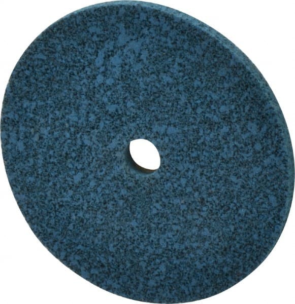 Norton - 3" Diam, 1/8" Face Width, 3/8" Center Hole, Medium Grade, Aluminum Oxide Deburring Wheel - Unitized, Medium Density 7 Grade - Exact Tooling
